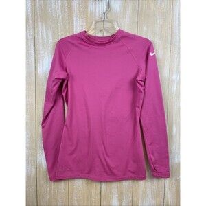 Nike Pro Combat Women's Top Size M Pink Long Sleeve Therma-Fit Outdoor